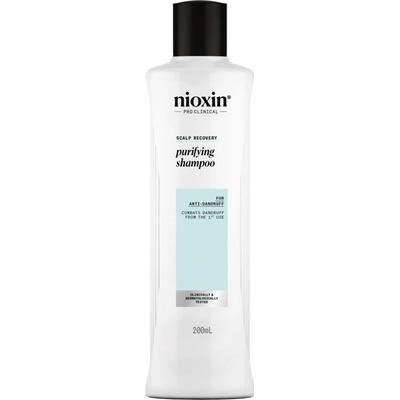 Nioxin Scalp Recovery Purifying Shampoo šampón pre rednúce vlasy bez objemu proti lupinám 200 ml
