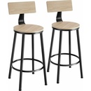 Tectake 404351 2 ks Poole - industrial světlé dřevo