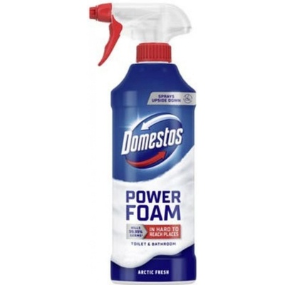 Domestos Power Foam Arctic Pěnový čistič toalet a koupelen 435 ml – Zboží Mobilmania