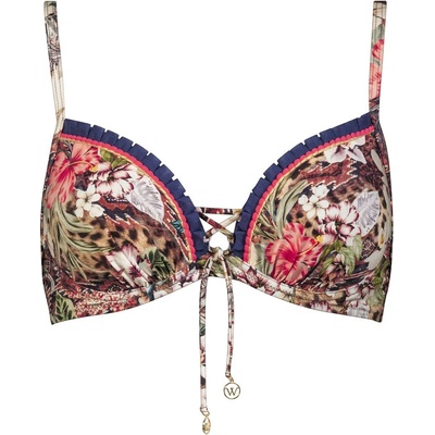Watercult Дамско бикини горнище Watercult Women's Leo Allures Bikini Top 7203 Bikini top - Wild Tropics - размер 40 (150-3160-0123)