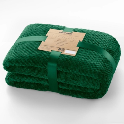 DecoKing Deka z mikrovlákna Henry BOTTLEGREEN 150x200