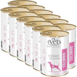 4Vets NATURAL Veterinary Exclusive DIABETES 12 x 400 г