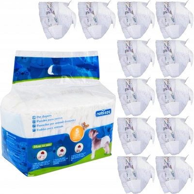 Nobleza Plienky na psa S 2-4 kg pás 22-40 cm 12 ks