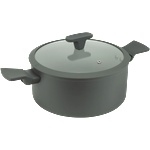 HORECANO HOME-Тенджера с капак 24x11.2cm CERAMIC GRAY (DFC-SC06-24) (0183159)