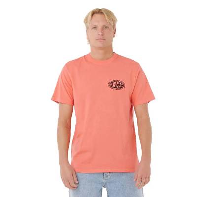 Тениска Rip curl Raw Energy De Oval short sleeve T-shirt - Orange (Rose Sky)