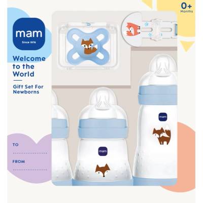 MAM Welcome to the World 0m+ подаръчен комплект за бебета Blue