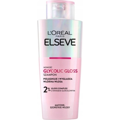 L'Oréal ELSEVE Glycolic Gloss Vyhladzujúci šampón na matné vlasy 200ml