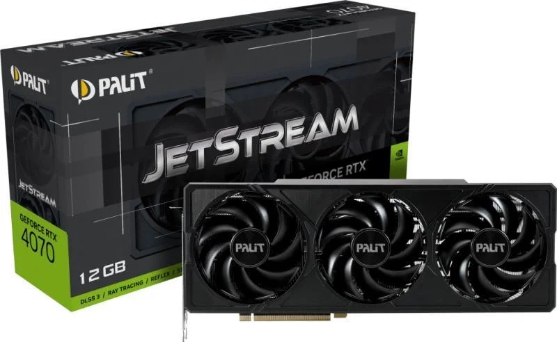 Palit GeForce RTX 4070 JetStream 12G GDDR6X (NED4070019K9-1047J)