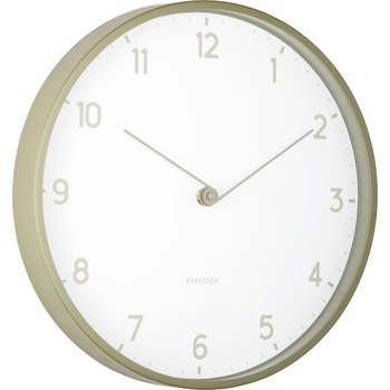 Karlsson Sencillez стенен часовник, пастелно зелен (KA6057GR)