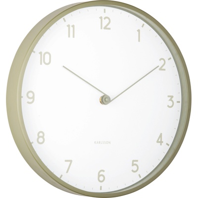 Karlsson Sencillez стенен часовник, пастелно зелен (KA6057GR)