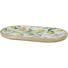 Chic Antique Dřevěný mangový tác s citróny Tours Limone Blossom - 37*20*2 cm