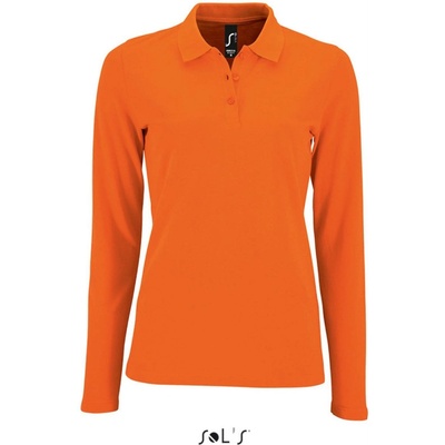 SOL's Collection Polokošile Perfect LSL Women dlouhý rukáv dámské COT-25208323501 Oranžová