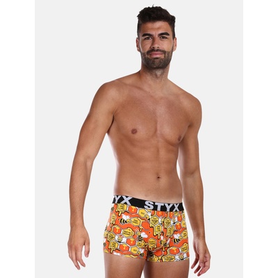 Styx Жълто-оранжеви мъжки боксерки Styx с шарка Bees Styx | Oranzhev | МЪЖЕ | S