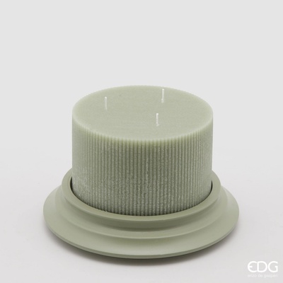 EDG S podstavcem v antickém dekoru pastelové zelená 10 x 15 cm