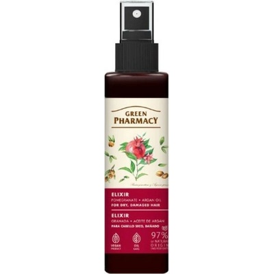 Green Pharmacy vlasový elixír na suché a poškodené vlasy 150ml