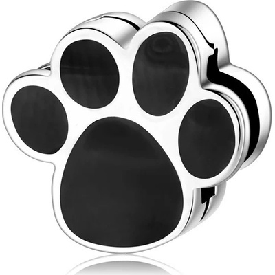 P&J Jewellery Stříbrný klip Reflexions Černá tlapka RFCH22