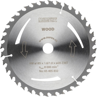 Narex Pilový kotouč WOOD 185x1,6/1,0x20 Z36T 65405832