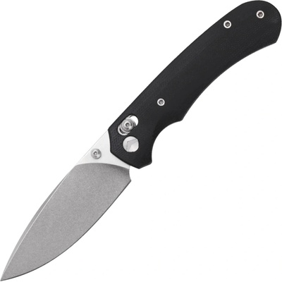 FerraMonster Spectrum 154CM Stonewash with Black Canvas Micarta handle FM23004CP-A