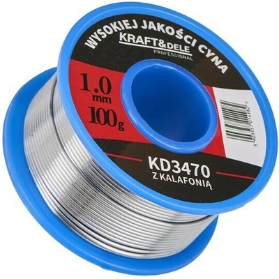 Cín s kalafunou pro pájení 1mm, 100g 63681