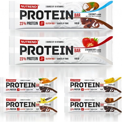 Nutrend PROTEÍN BAR, 6 x 55 g