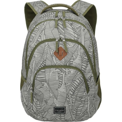 Travelite Basics Backpack Print Grey 22 l