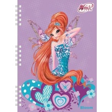 Twin Wire Winx club Zápisník A5 s efektem 3D a vazbou + pero