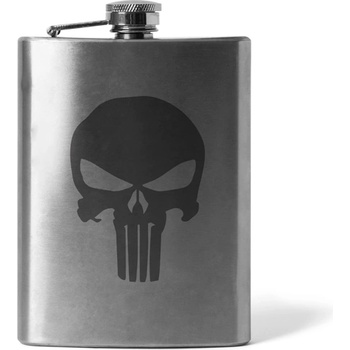 Image 1 of DRAGOWA Гравирана плоска бутилка Punisher 210 ml (36418)