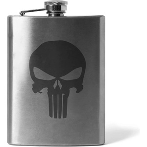 DRAGOWA Гравирана плоска бутилка Punisher 210 ml (36418)