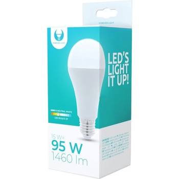 LED крушка E27 A65 15W 230V 4500K 1460lm Forever Light (5900495839947)