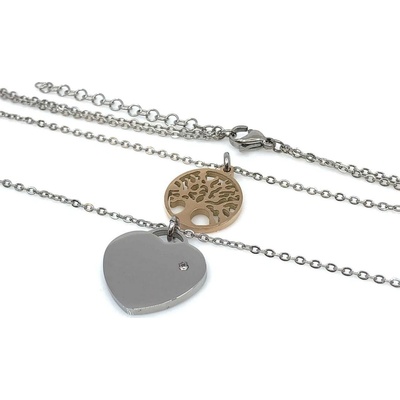Jan Kos jewellery Řetízek s přívěskem z oceli 12116443