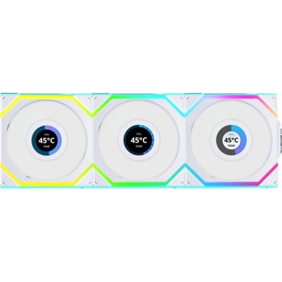 Lian Li UNI FAN SL Wireless LCD 120 White 3ks včetně ovladače 12RSLLCD1W3W – Zbozi.Blesk.cz