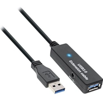 InLine 4043718235728 USB кабел USB 3.2 Gen 1 (3.1 Gen 1) 15 м USB A Черен (35656)