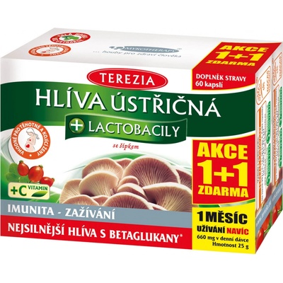 Terezia Company Hliva Ustricová + lactobacily 60+60 kapsúl