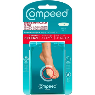 Compeed náplasť na pľuzgiere malá 6 ks
