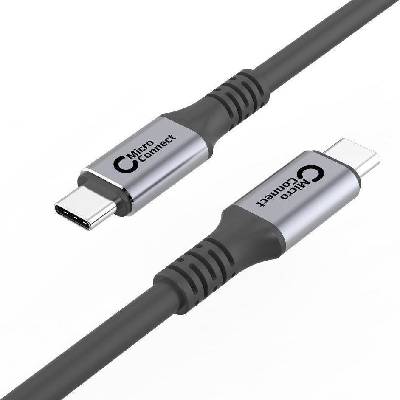 MicroConnect USB3.2CC2 USB USB-C – USB-C 2m černo-stříbrný