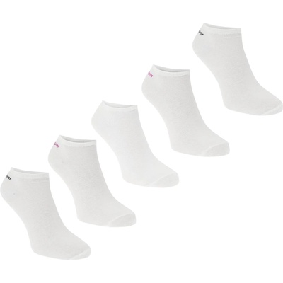 Slazenger Дамски чорапи Slazenger Trainer Socks 5 Pack Ladies - White