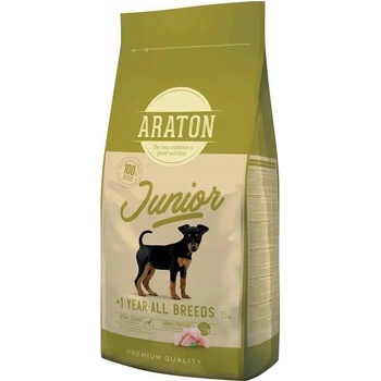 ARATON Dog Junior All Breeds Poultry 15+1 kg