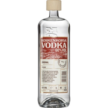 Koskenkorva Original 60% 1 l (čistá fľaša)