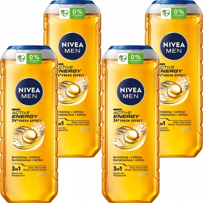 Nivea Men Active Energy energizující sprchový gél 500 ml