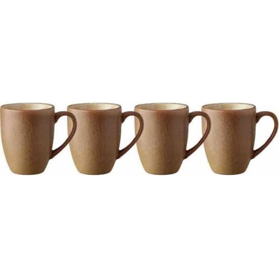 Bitz hrnků dřevo/pískovec kamenina 28077 4 x 300 ml