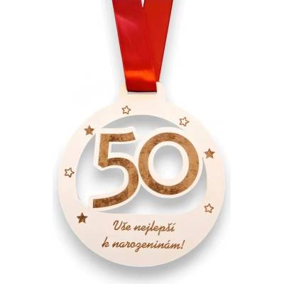 Vypálímti.cz výroba laserem Jubilení medaile XL 50