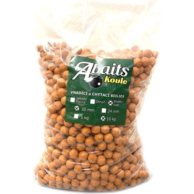 ABAITS Boilies 10kg 20 mm Broskev Krab