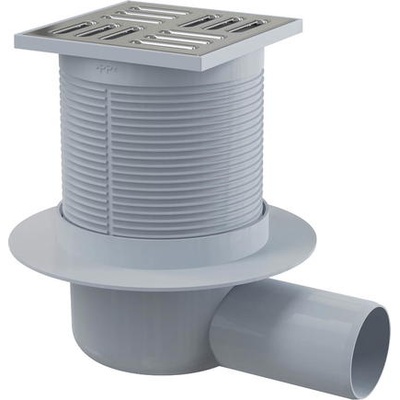 Deante Точков сифон с решетка 105x105mm, матирана стомана (KOS_001C)