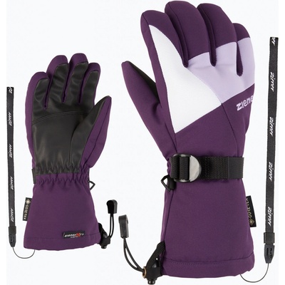 Ziener Lani GTX detské lyžiarske rukavice dark violet