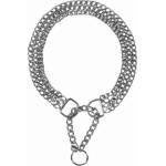 TRIXIE Stop-the-pull Chain Collar, triple row L - Здрав метален нашийник за кучета от три редова верига, 55 см