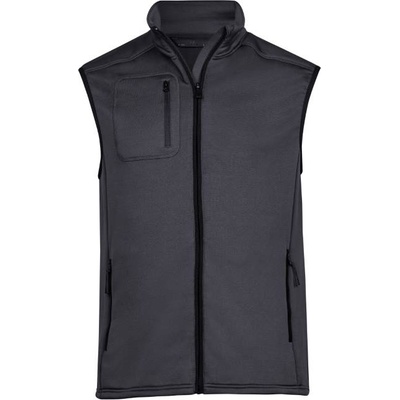 TEE JAYS tj9104 / Мъжки елек от еластичен полар - тъмносив xxxl (18910467013)