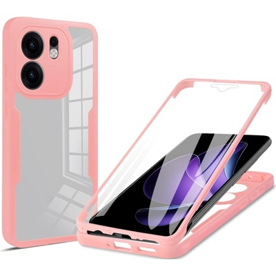 Techsuit Калъф за Oppo Reno13 F 4G / Reno13 F 5G / Reno13 FS 5G - ColorVerse 360 Series + Screen Protector - Розов