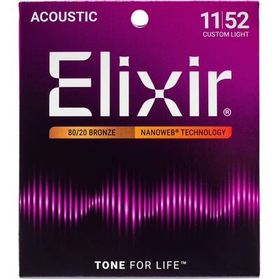 Elixir Nanoweb 80/20 Bronze Custom Light