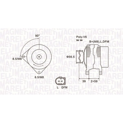 Generátor MAGNETI MARELLI 063731911010
