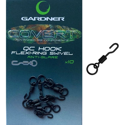 Gardner Obratlík Covert QC Flexi Ring Swivels vel.12 10ks – Zboží Mobilmania